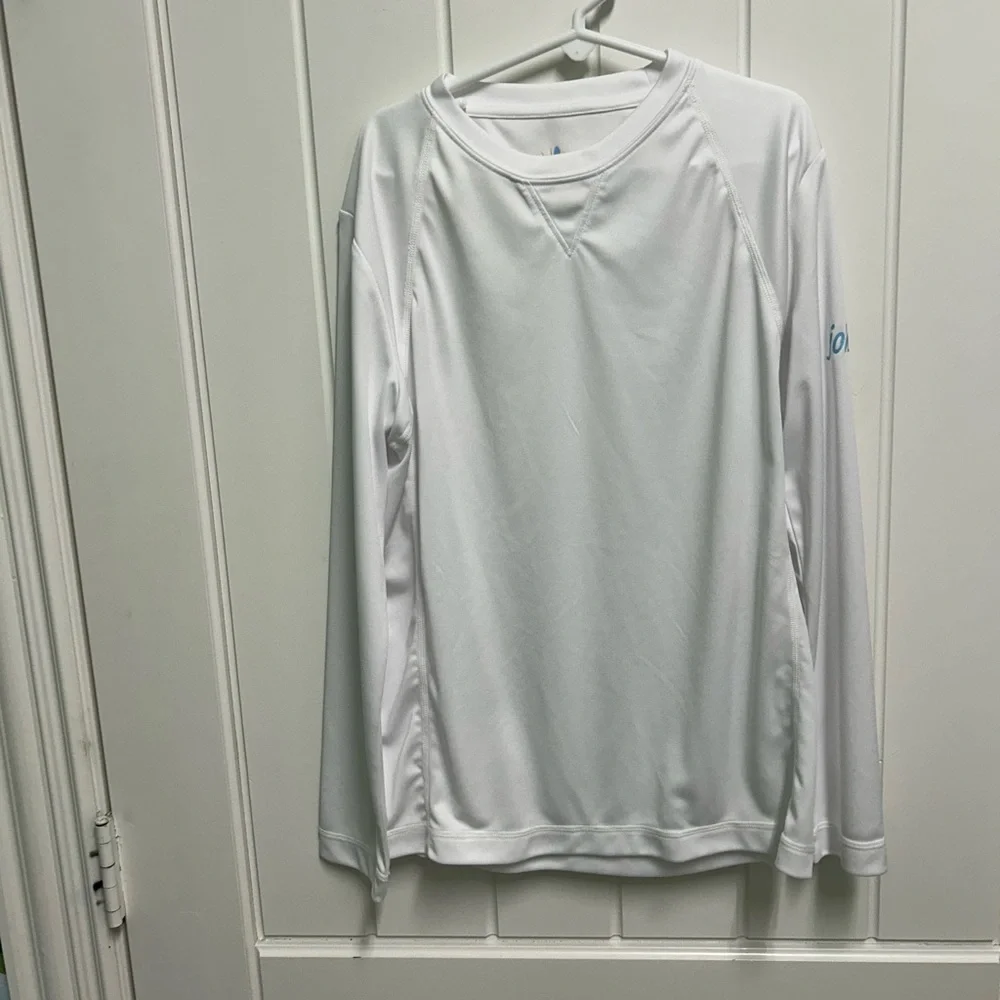 johnnie-O Kids White Long-Sleeve Swim Rashguard
